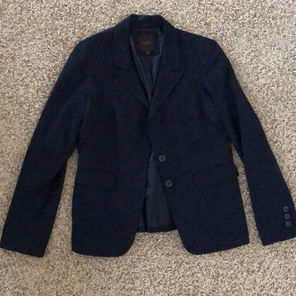 Navy suit jacket from the Limited